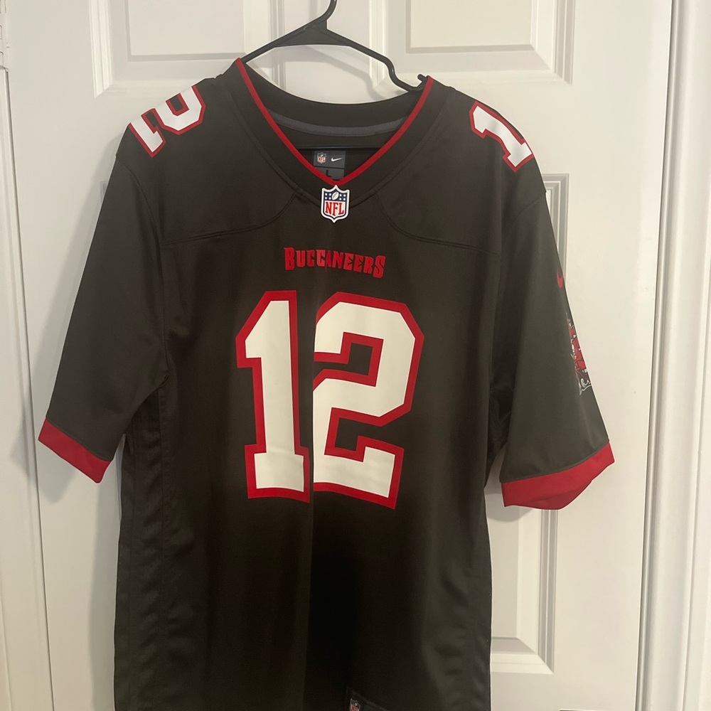 Buccaneers Brady Nike On Field Jersey with Black and Red